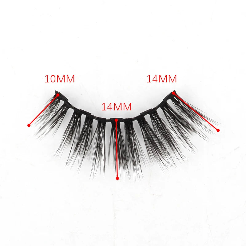 Magnetic 3D Mink Eyelashes with Eyeliner