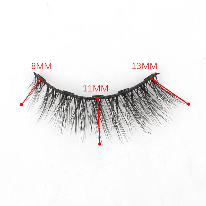 Magnetic 3D Mink Eyelashes with Eyeliner