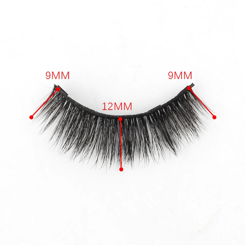Magnetic 3D Mink Eyelashes with Eyeliner