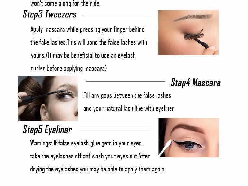 Magnetic 3D Mink Eyelashes with Eyeliner