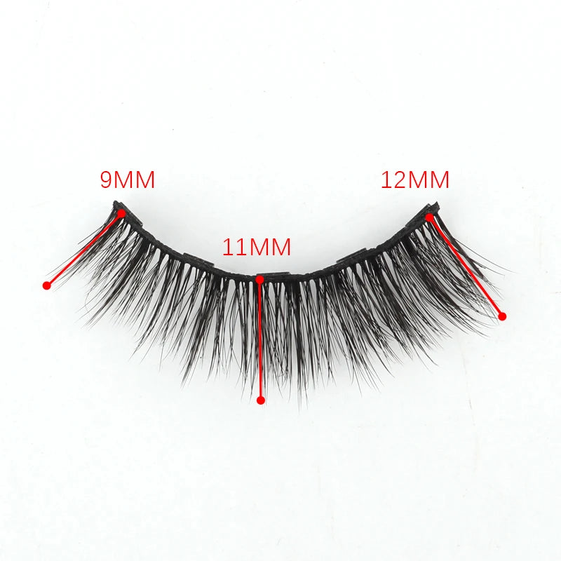 Magnetic 3D Mink Eyelashes with Eyeliner
