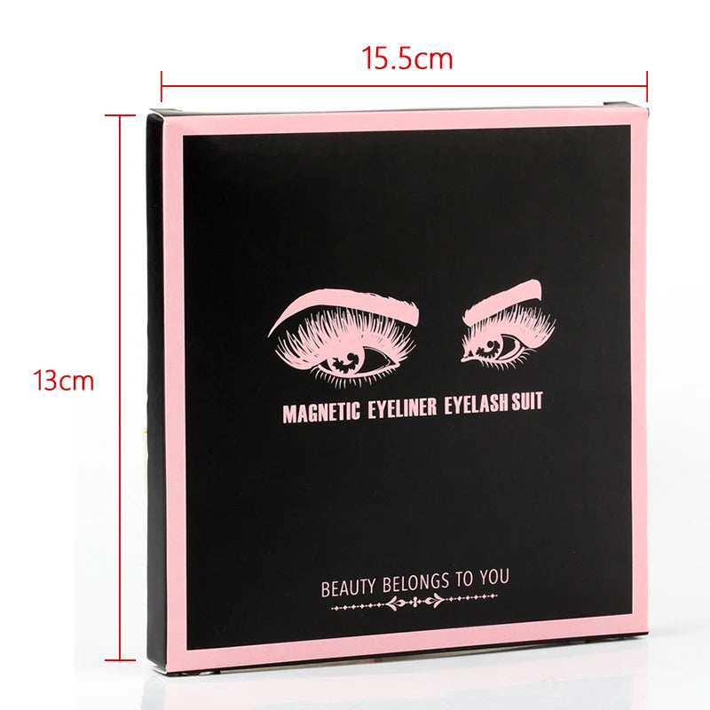 Magnetic 3D Mink Eyelashes with Eyeliner