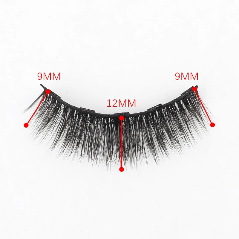 Magnetic 3D Mink Eyelashes with Eyeliner