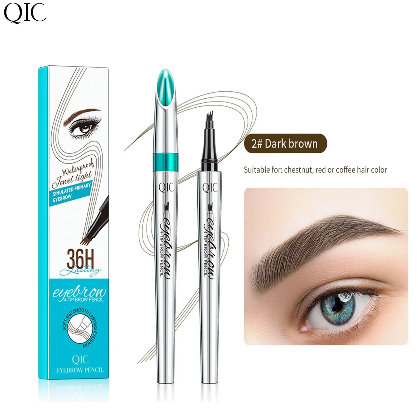 4-Fork Eyebrow Tattoo Pen