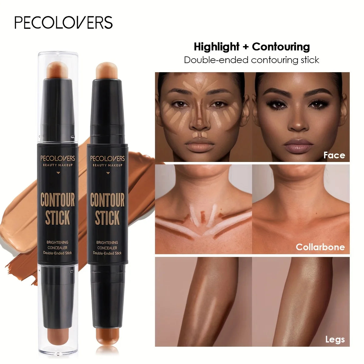 Face Concealer Contour Stick & Bronzer Duo