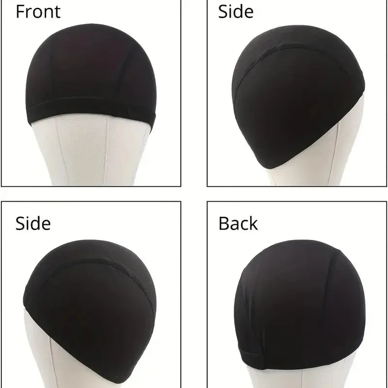 Black Dome Wig Caps (2-Pack)