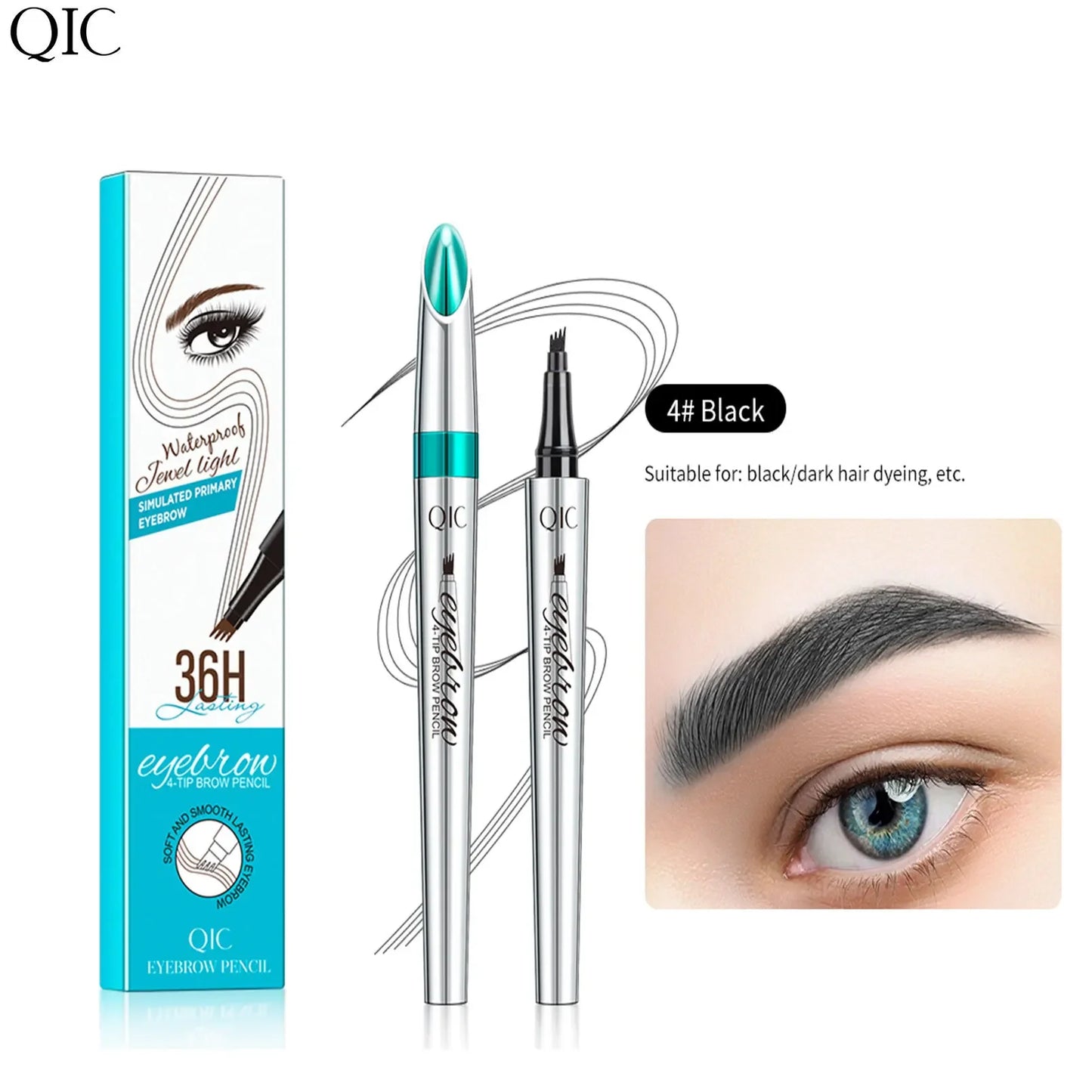 4-Fork Eyebrow Tattoo Pen