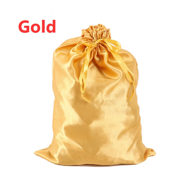 Satin Wig Storage Bag with Drawstring