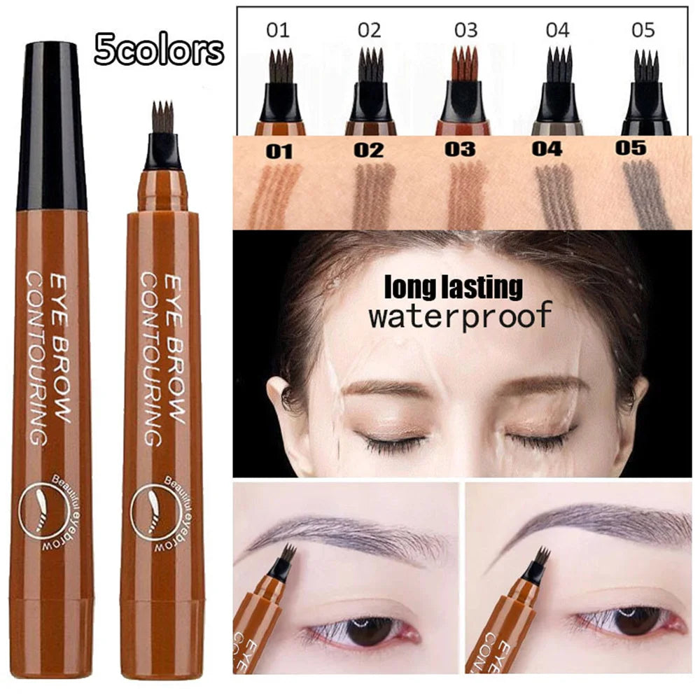 4-Point Eyebrow Pencil – Long-Lasting Waterproof