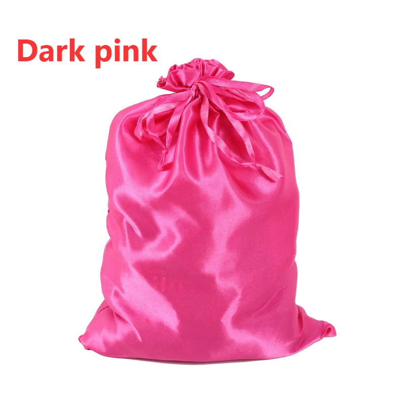 Satin Wig Storage Bag with Drawstring