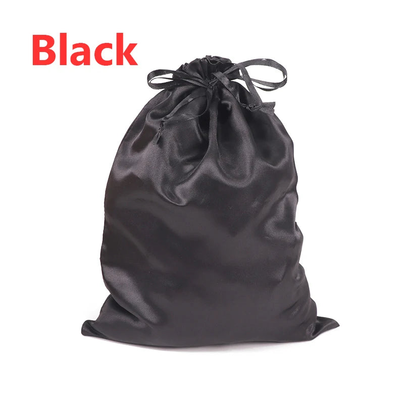 Satin Wig Storage Bag with Drawstring