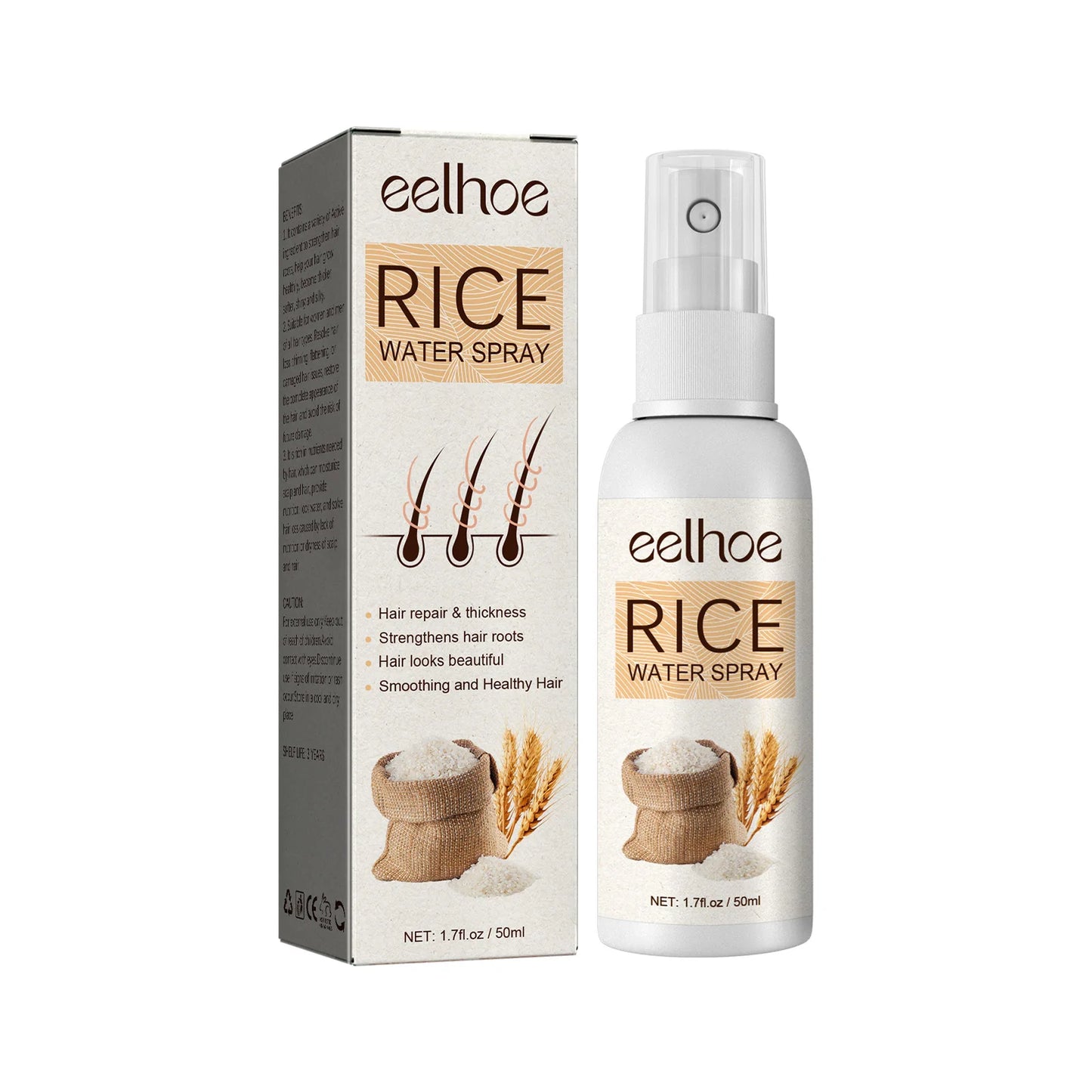 EELHOE Rice Water Hair Growth Spray