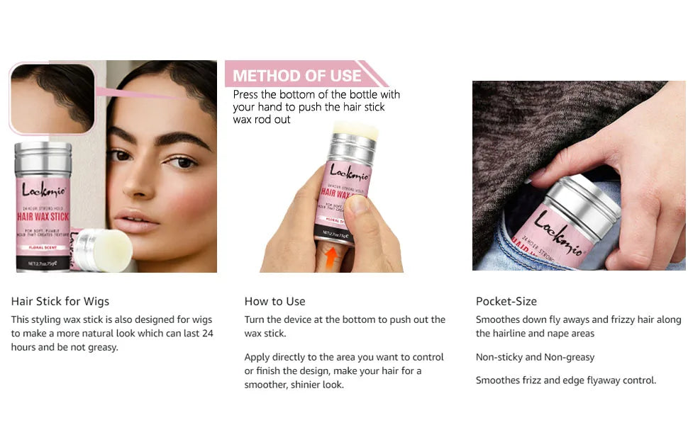 Anti-Frizz Styling Wax Stick for Women
