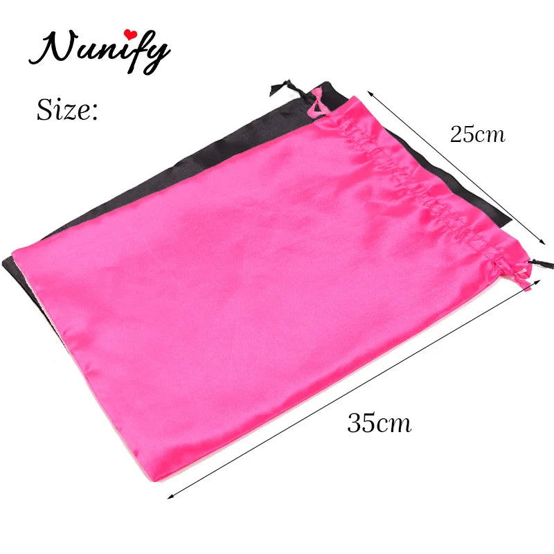 Satin Wig Storage Bag with Drawstring