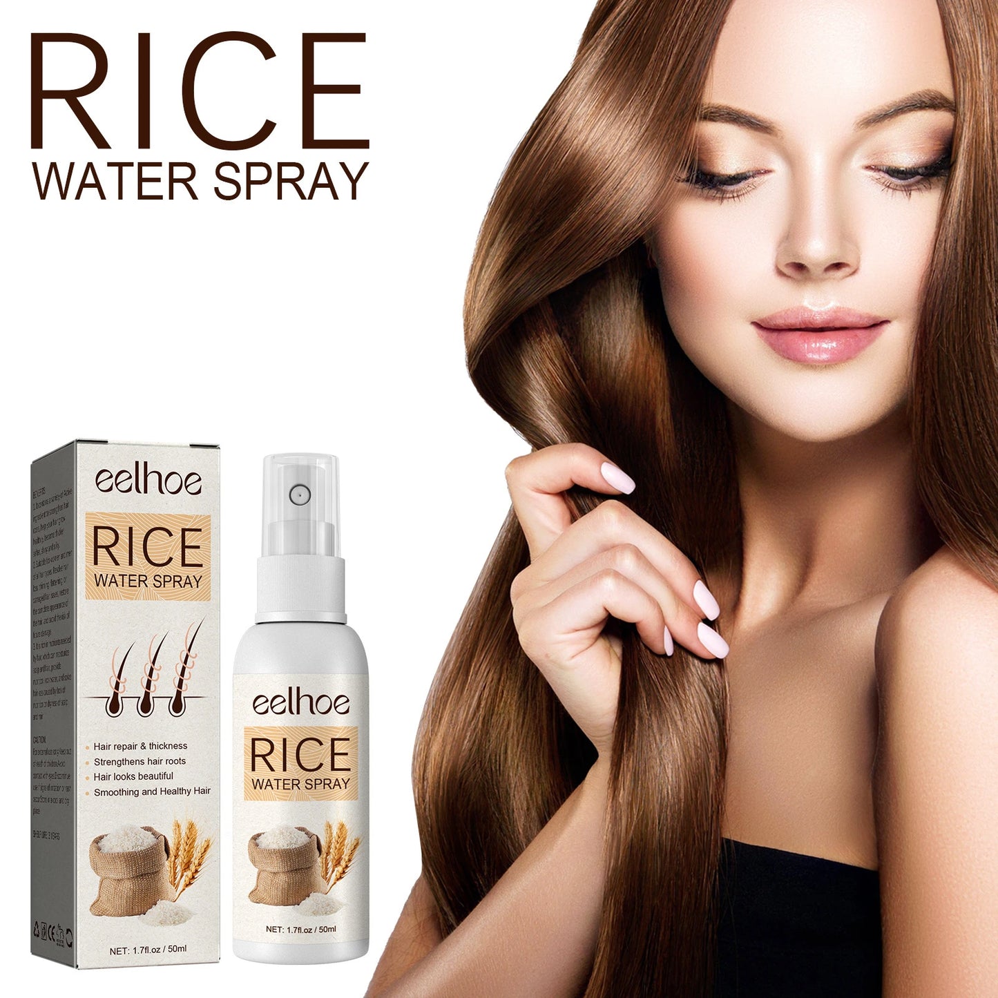 EELHOE Rice Water Hair Growth Spray