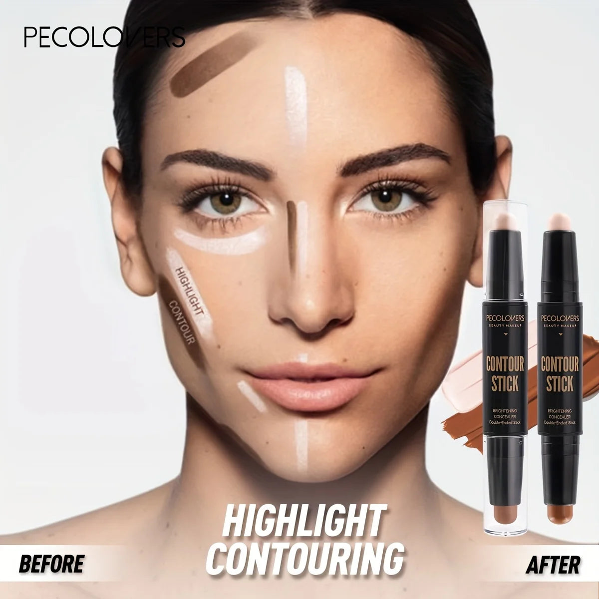 Face Concealer Contour Stick & Bronzer Duo