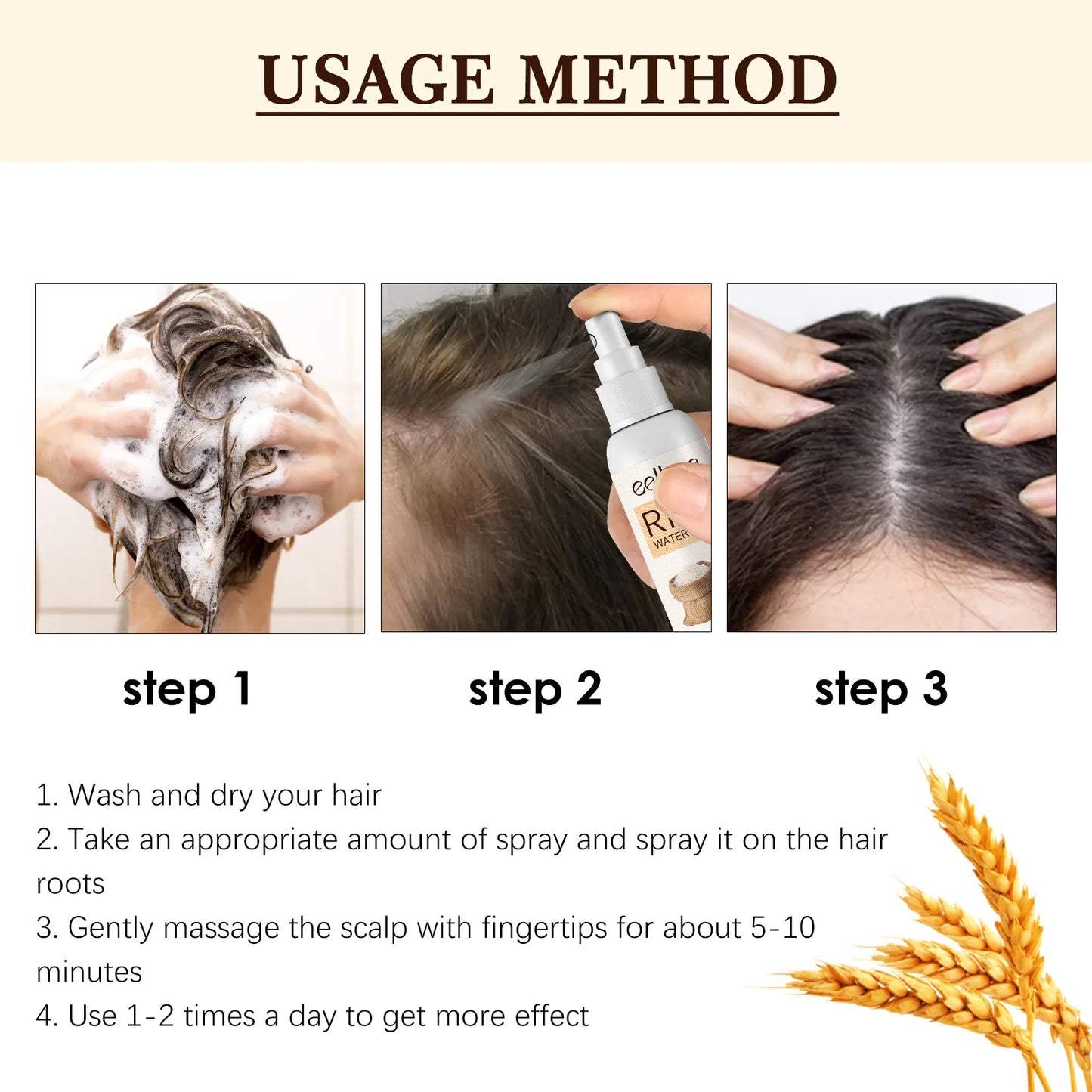 EELHOE Rice Water Hair Growth Spray