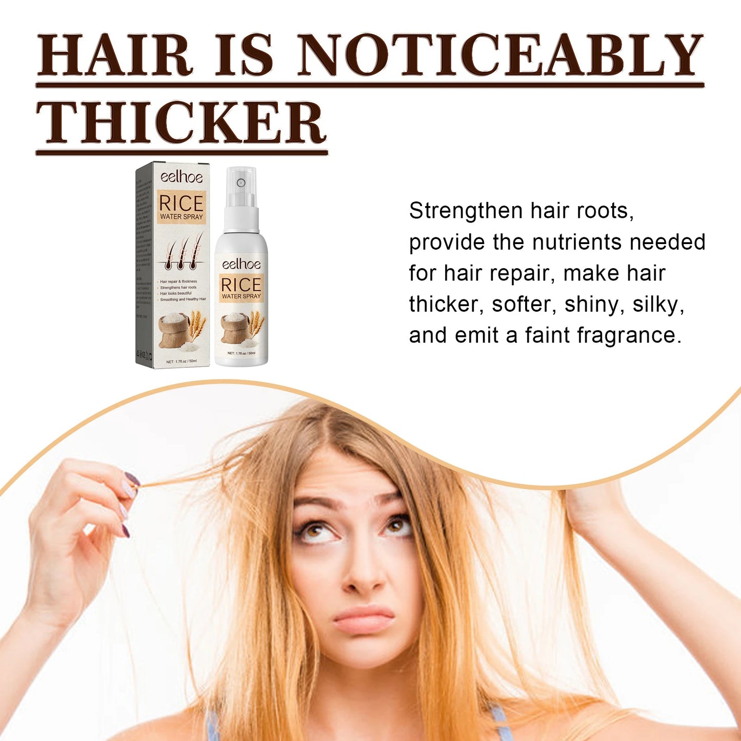 EELHOE Rice Water Hair Growth Spray