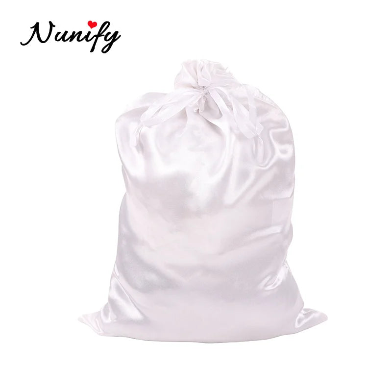 Satin Wig Storage Bag with Drawstring
