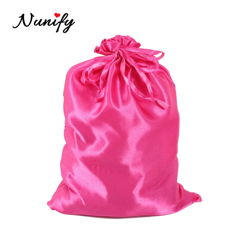 Satin Wig Storage Bag with Drawstring