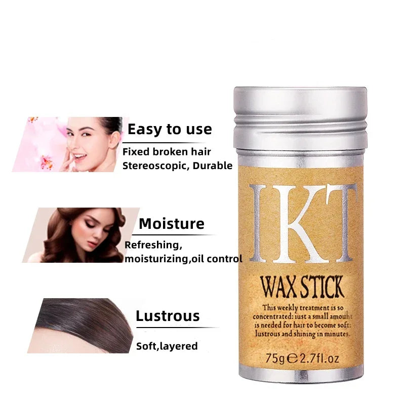 Long-Lasting Hair Wax Stick – Waterproof & Portable