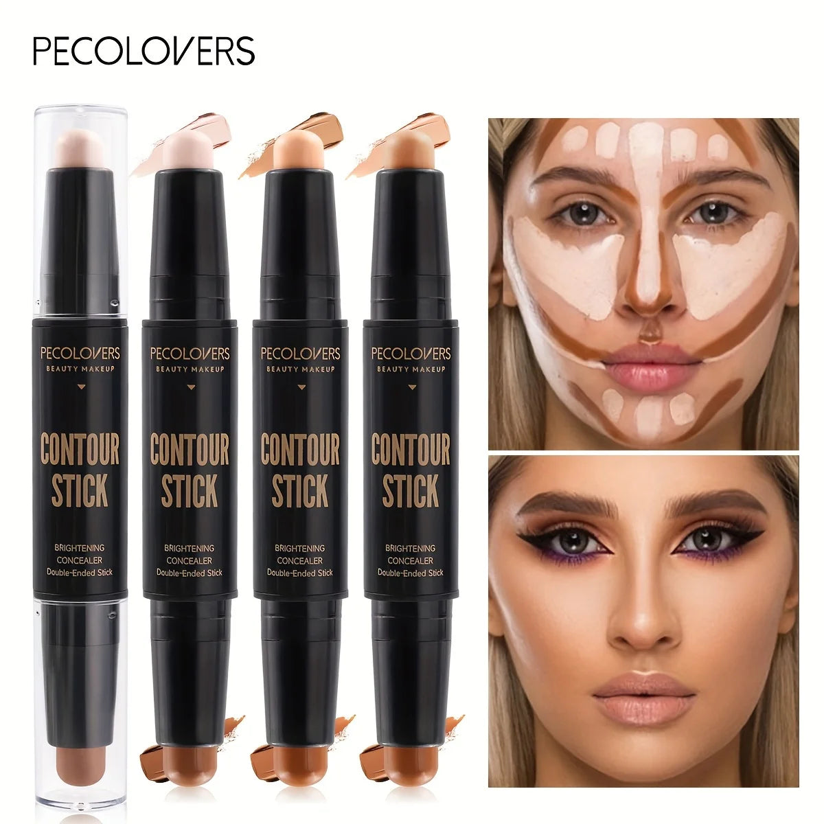 Face Concealer Contour Stick & Bronzer Duo