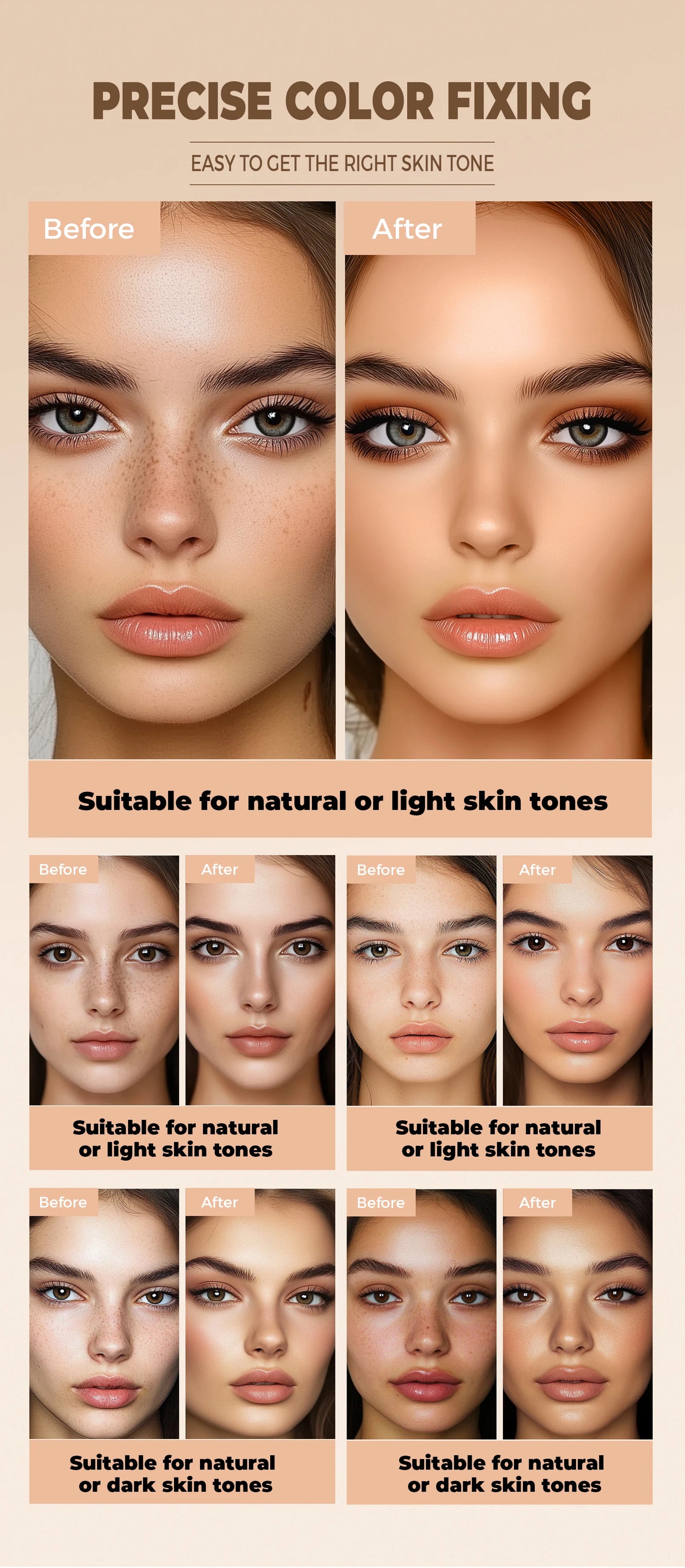 Waterproof Full Coverage Concealer for Tattoos & Scars