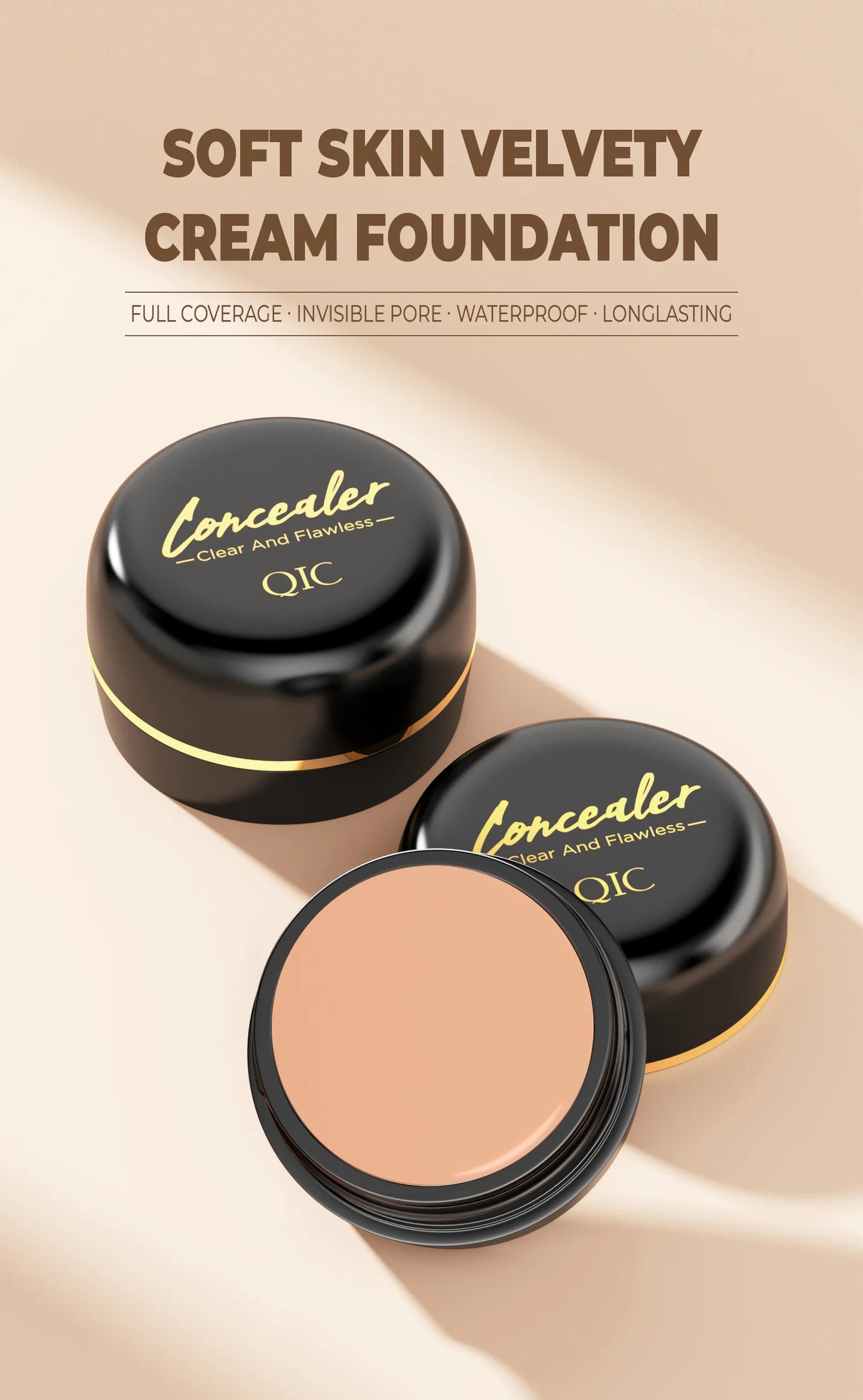 Waterproof Full Coverage Concealer for Tattoos & Scars