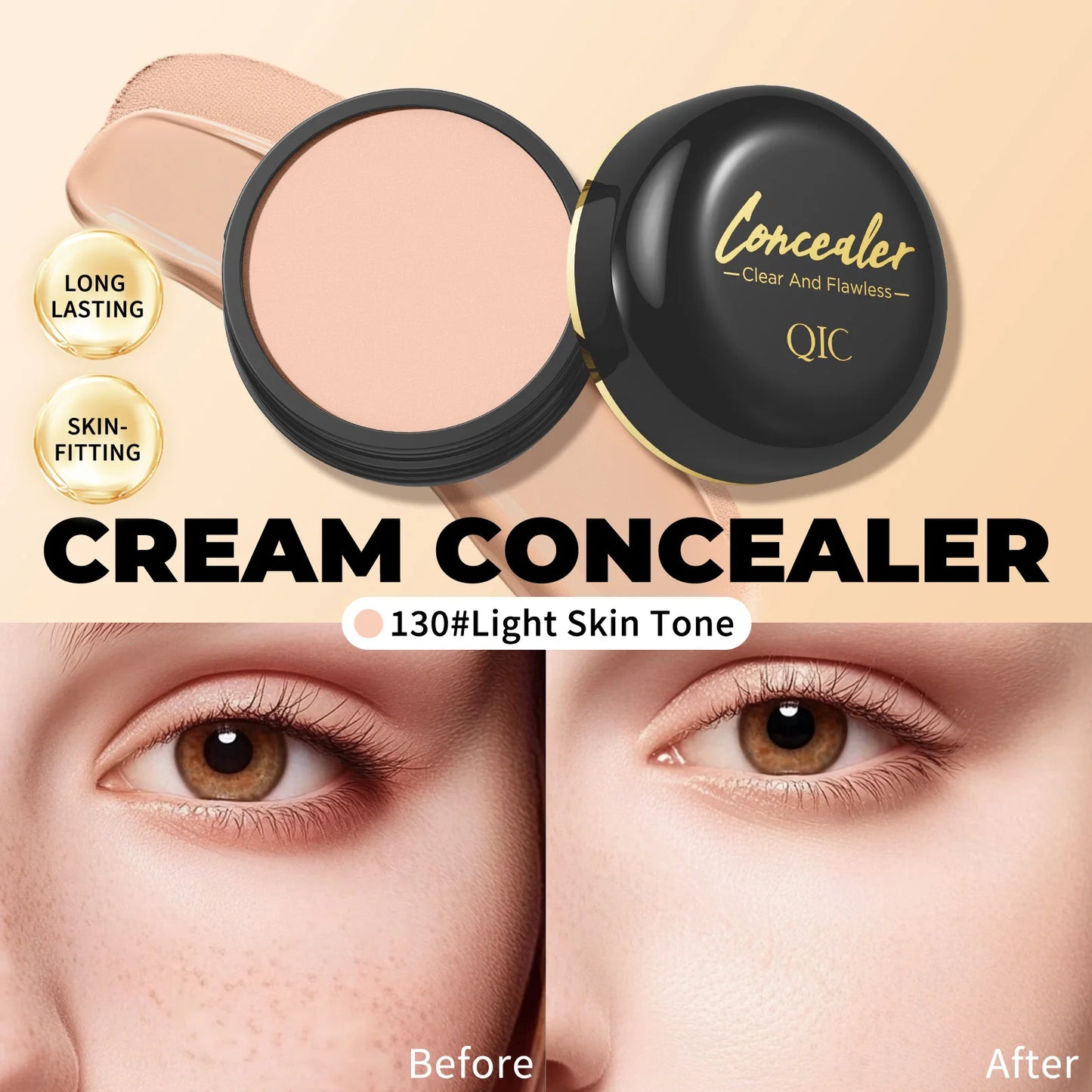 Waterproof Full Coverage Concealer for Tattoos & Scars