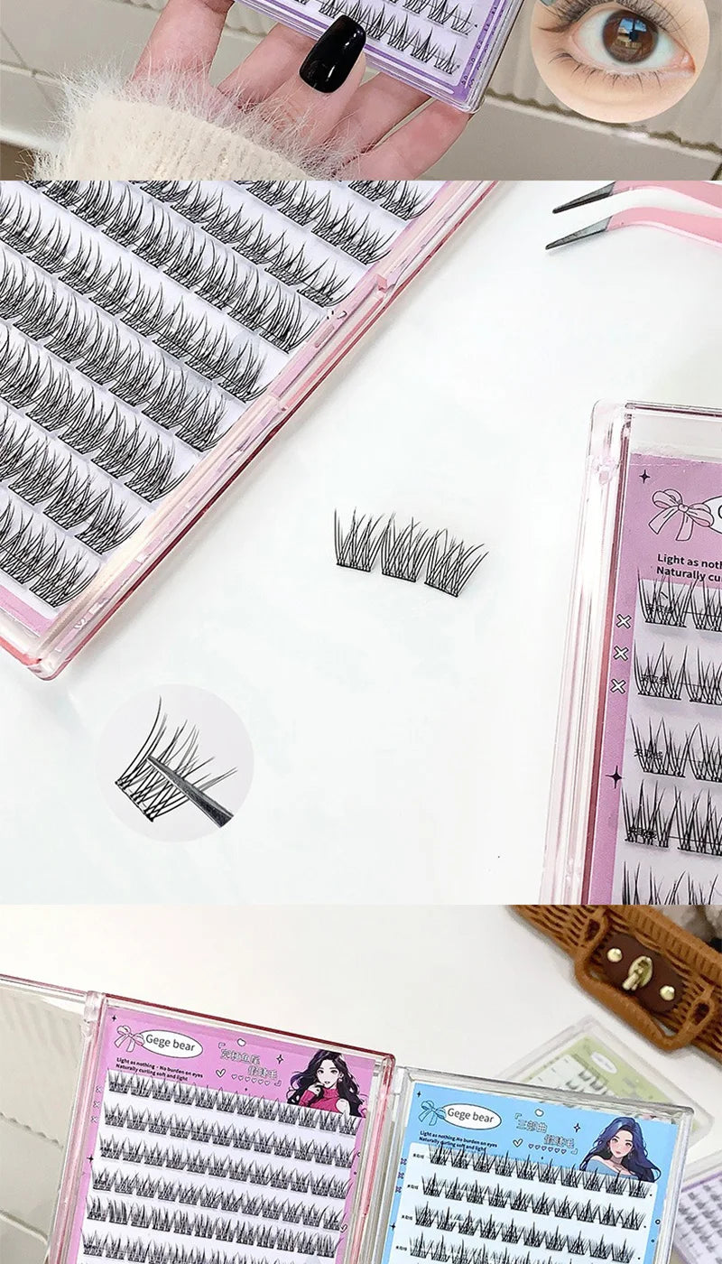 Gege Bear No-Glue 3-Step False Eyelashes