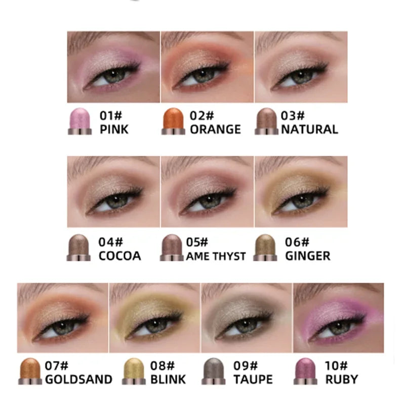 Double-Ended Eyeshadow Sticks (10 Colors)