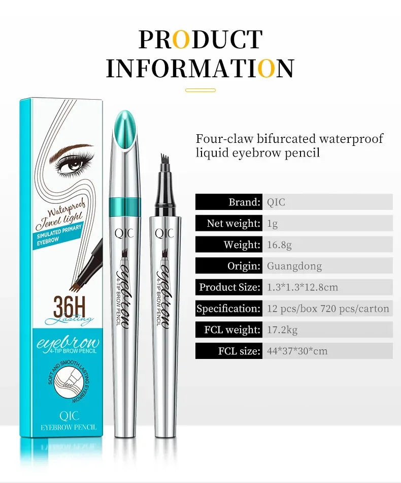 4-Fork Eyebrow Tattoo Pen