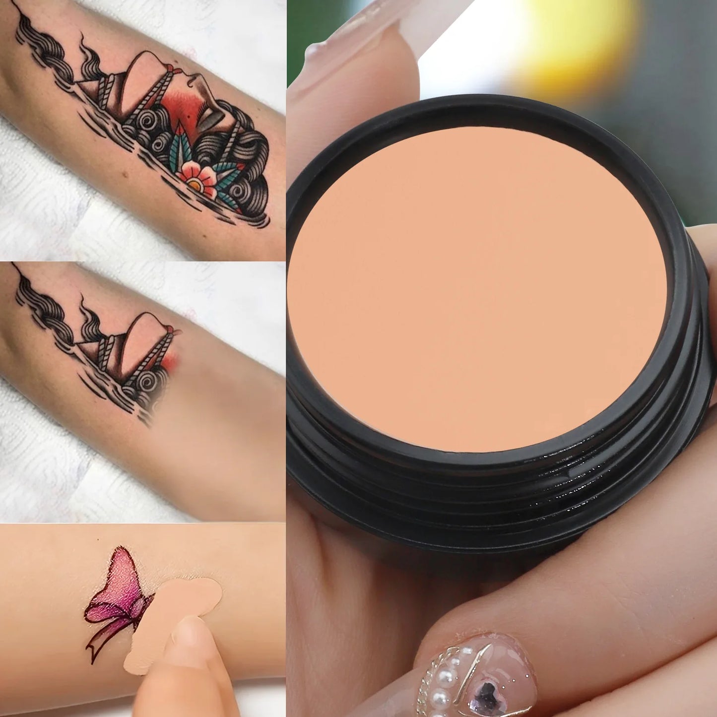 Waterproof Full Coverage Concealer for Tattoos & Scars